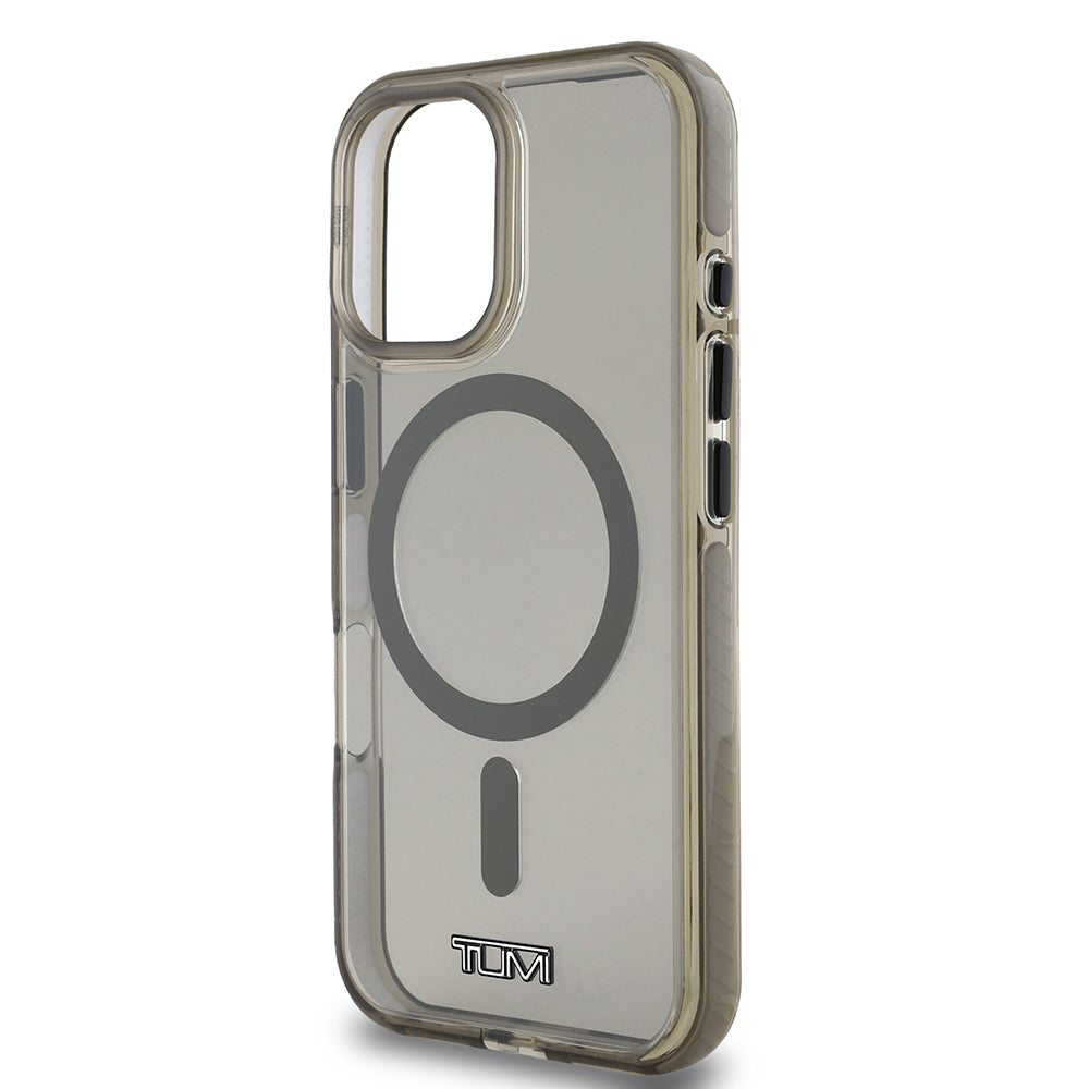 TUMI iPhone 16 Orjinal Lisanslı M-safe Şarj Özellikli Airbagli Transparan Kılıf TUMI iPhone 16 Orjinal Lisanslı M-safe Şarj Özellikli Airbagli Transparan Kılıf